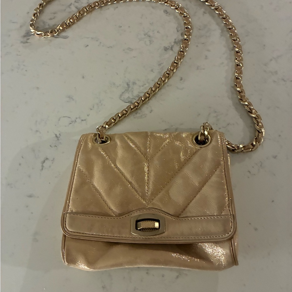 Ann Taylor Elegant Gold Chain Shoulder Bag